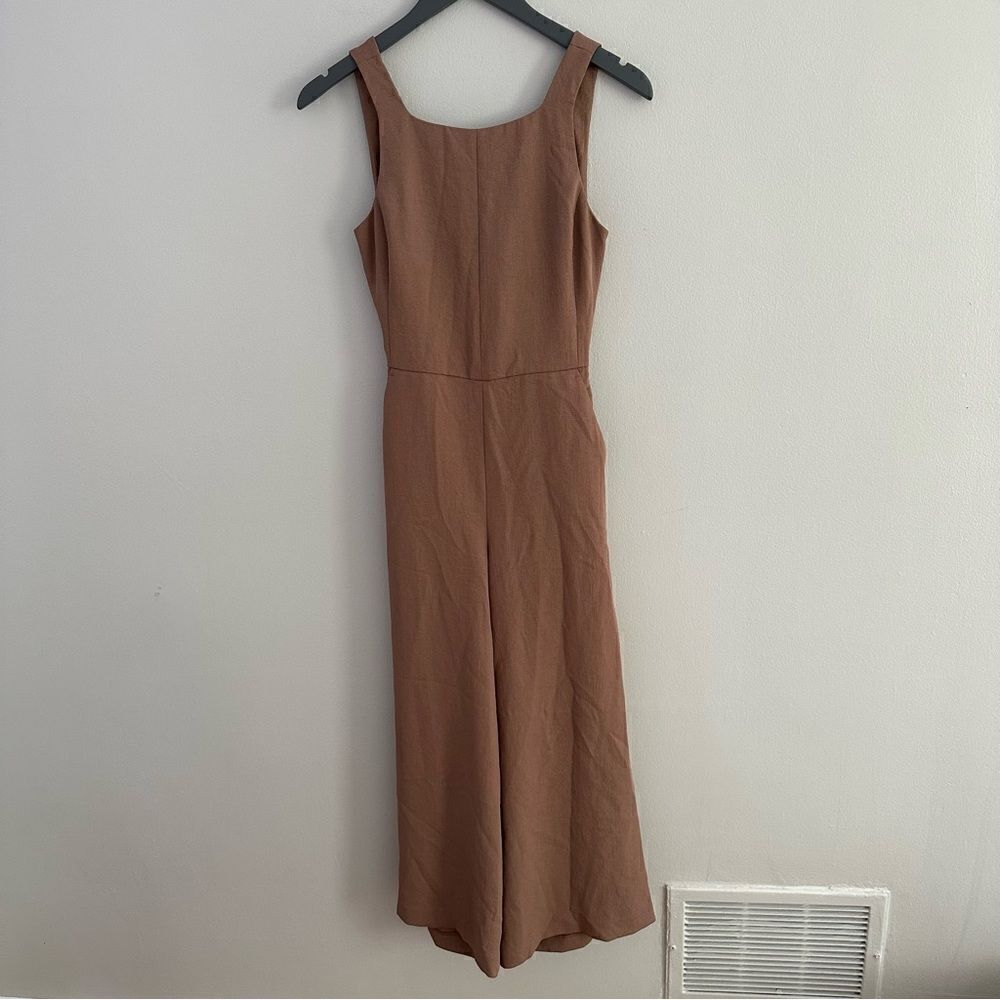 Aritzia Wilfred Ecoulement Jumpsuit in Nutmeg - Picture 3 of 8
